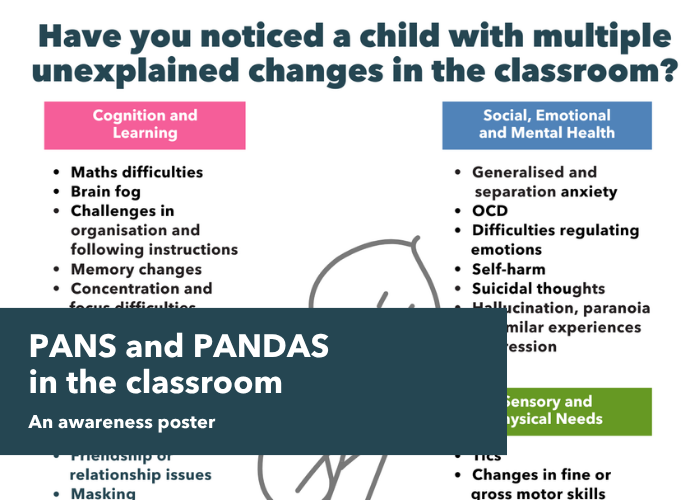 PANS and PANDAS awareness poster
