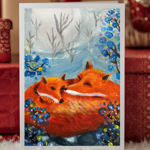 PANS PANDAS UK notecard