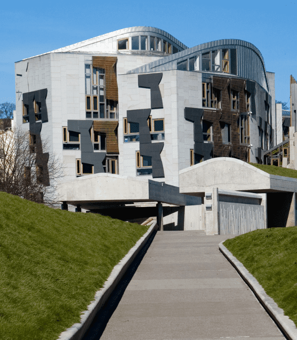 Photograph of the Scottish Parliament building