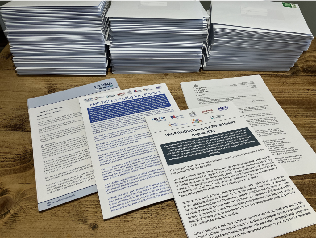 The contents of the mail-out to all NHS Trusts and Regional Health Boards