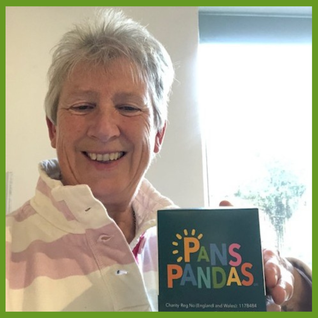 Our Fundraising Lead, Lynn, showing off the new coin boxes!