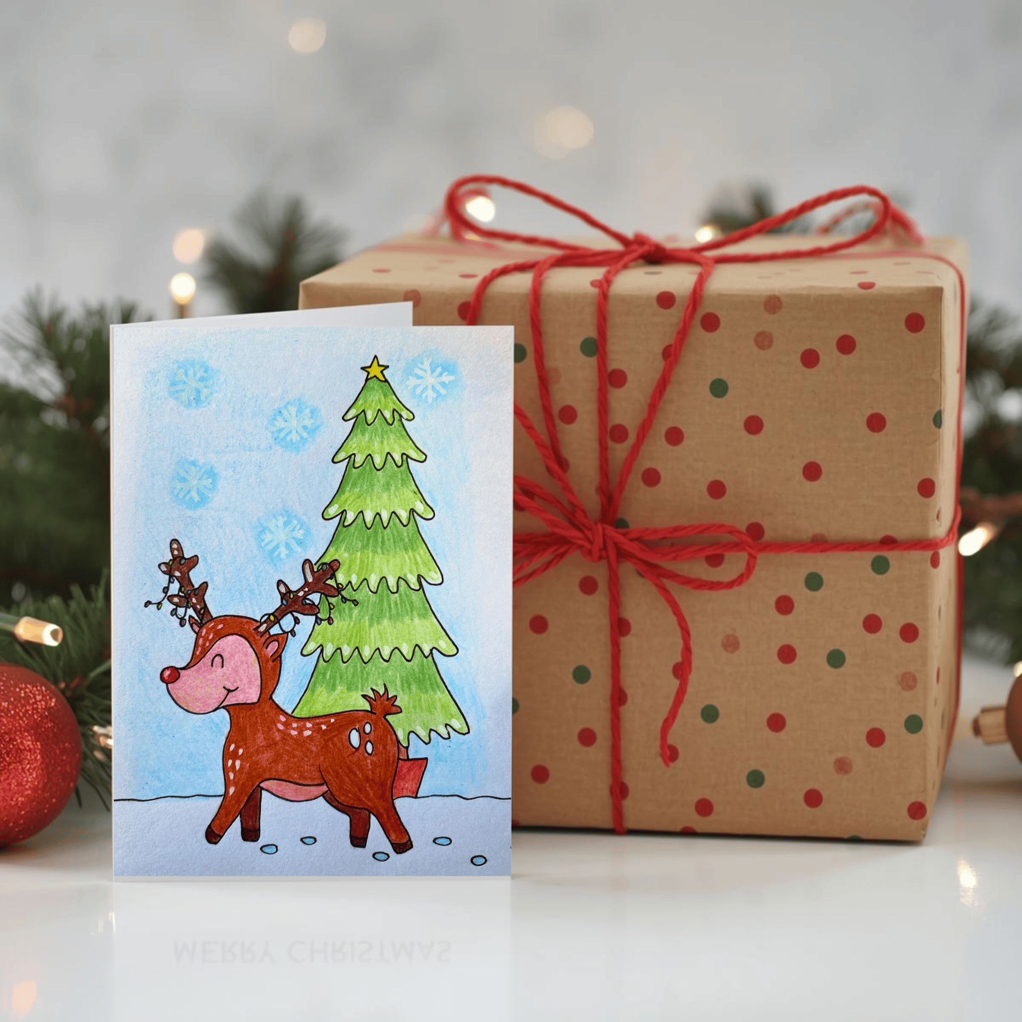 Mock-up of printed card