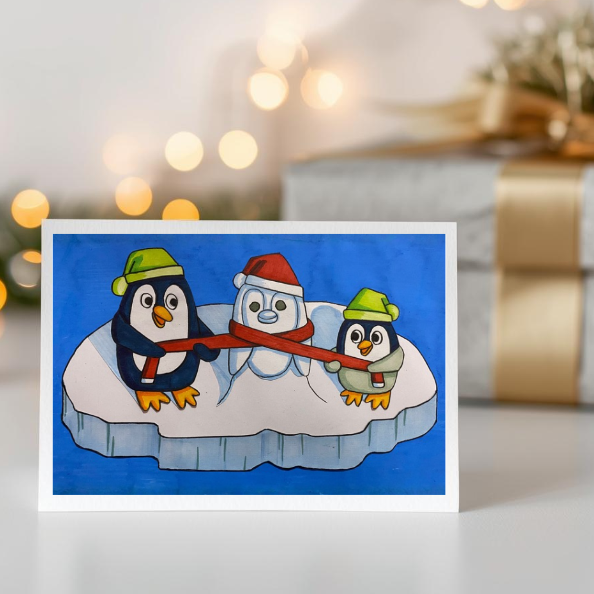 Mock-up of printed card