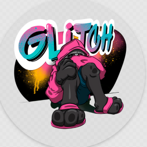 Glitch needs space (sticker)