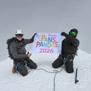 Team PANS PANDAS UK 2026 supporters' flag